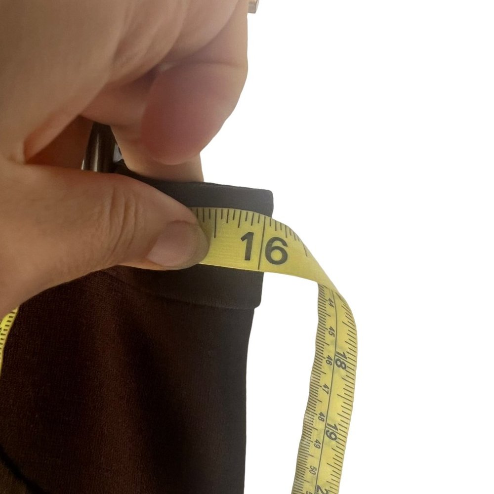 Vintage 70s Dark Brown High Rise Wide Leg Medium Tall - Picture 8 of 9